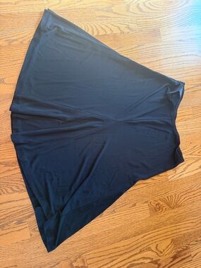 Banana Republic Black Asymmetrical Handkerchief Skirt with Draped Panels